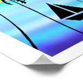 Poster Art africain, Sunset Sailing (Coin)