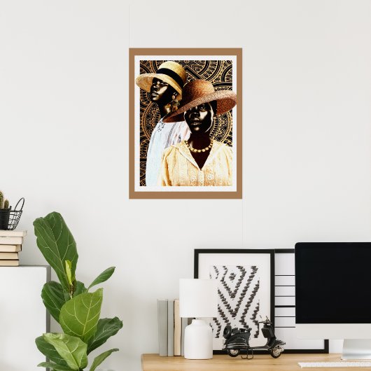 Poster Art Afrocentrique (Bureau à domicile)