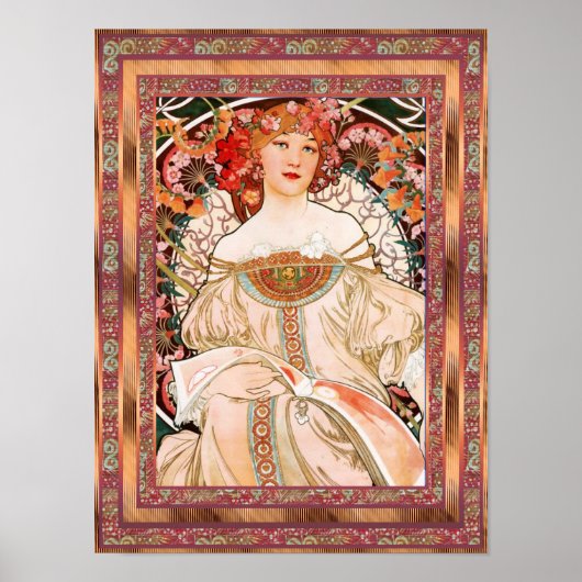 Poster  Art Alfons Mucha F Champenois (Voorkant)
