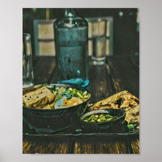 Poster Art alimentaire japonais (Devant)