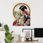 Poster Art amérindien (Bureau à domicile)