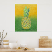 Poster Art ananas (Cuisine)