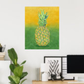 Poster Art ananas (Bureau à domicile)