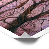 Poster Art aquarelle Corbeau Clair de Lune (Coin)