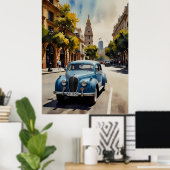 Poster art aquarelle de Buenos Aires (Bureau à domicile)