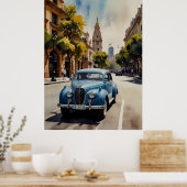 Poster art aquarelle de Buenos Aires (Cuisine)