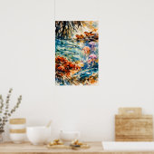 Poster Art aquarelle de la faune de la mangrove (Cuisine)