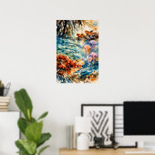 Poster Art aquarelle de la faune de la mangrove (Bureau à domicile)