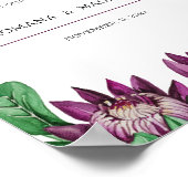 Poster Art aquarelle de protée roi Deep Purple (Coin)