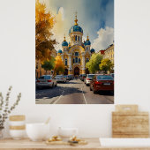 Poster art aquarelle Kiev (Cuisine)