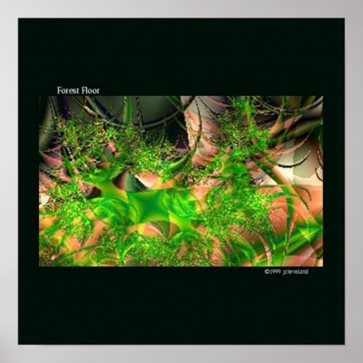 Poster Art Art Fractal Plancher Forêt (Devant)