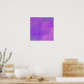Poster Art au marbre violet brillant (Cuisine)