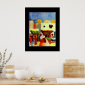 Poster  Art August Macke Algiers Market (Keuken)