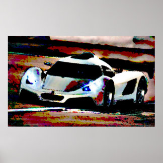 Poster Art automobile