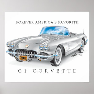 POSTER ART AUTOMOBILE C-ONE