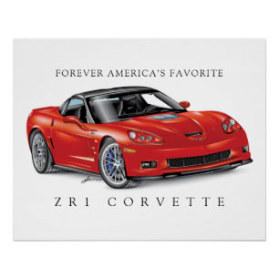 POSTER ART AUTOMOBILE LÉGENDAIRE Z-R-ONE