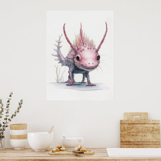 Poster Art Axolotl : (Cuisine)