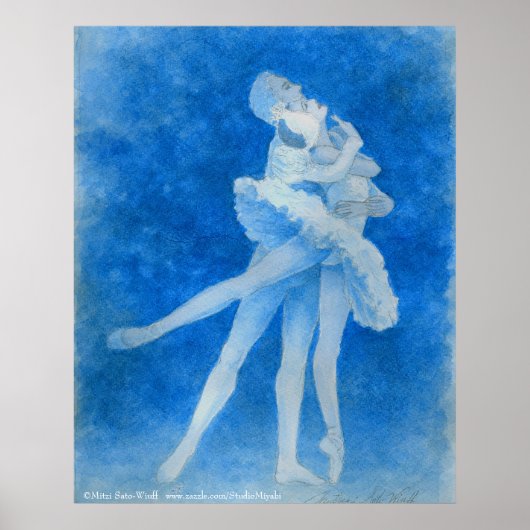 Poster Art Ballet de Swan Lake Imprimer (Devant)