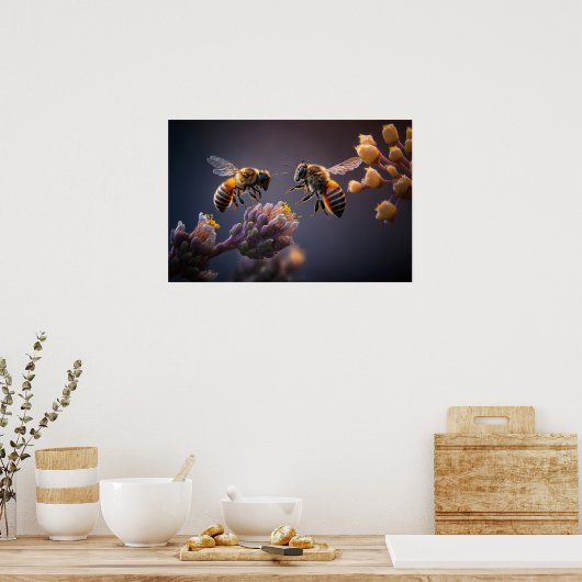 Poster Art Bees (Cuisine)