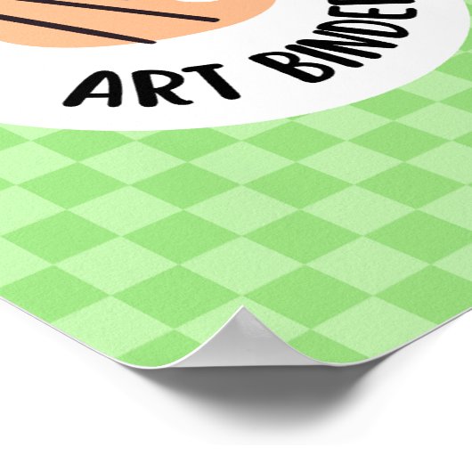 Poster art binder insert - teacher organization (Coin)