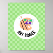 Poster art binder insert - teacher organization (Devant)