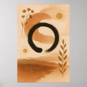 Poster Art boho chinois traditionnel (Devant)