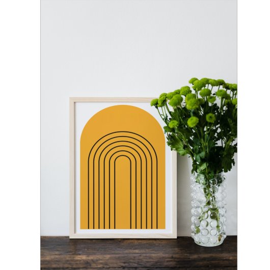 Poster Art Boho minimaliste géométrique Abstrait