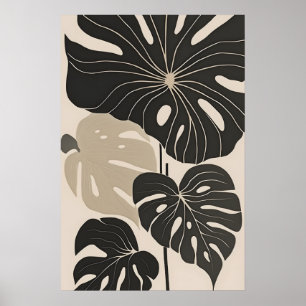 Poster Art Botanique Minimaliste Boho Décor Floral