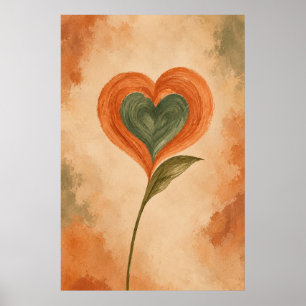 Poster Art botanique mural Desert Heart