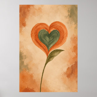 Poster Art botanique mural Desert Heart