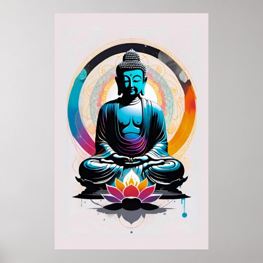 Poster Art Bouddha Zen (Devant)