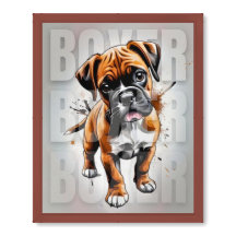 Poster Art : Boxer Puppy Loable