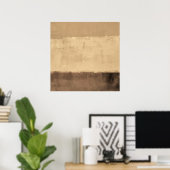 Poster Art Brown 'rustique' (Bureau à domicile)