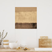 Poster Art Brown 'rustique' (Cuisine)