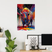 Poster Art Buffalo AI (Bureau à domicile)