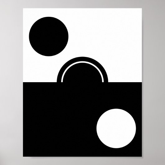 Poster Art bulle minimal (Devant)