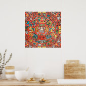 Poster Art Calendrier Maya (Cuisine)