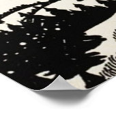 Poster Art céleste de montagne noir et blanc (Coin)