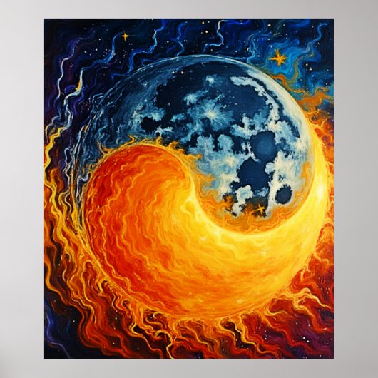 Poster Art Celestial Yin Yang (Devant)