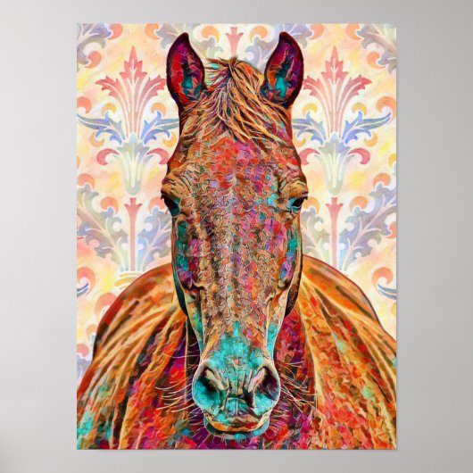 Poster Art Cheval Vintage Artsy Imprimer (Devant)