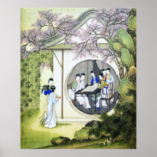 Poster Art chinois antique vintage