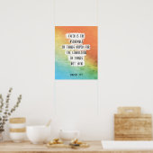 Poster art chrétien, Bible Verse Print, Hébreux 11:1, (Cuisine)