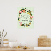 Poster Art chrétien cool - Psaume 34:18 (Cuisine)