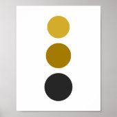 Poster Art circulaire Sun découpé (Devant)