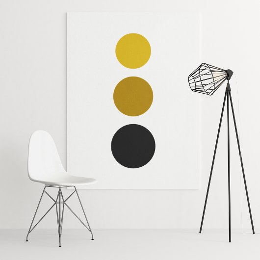 Poster Art circulaire Sun découpé