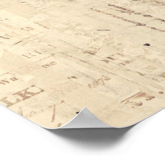 Poster Art classique de la vache à l'ancienne (Coin)