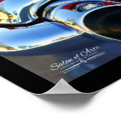 Poster Art classique de voiture 13x19 pouces en cuir et d (Coin)