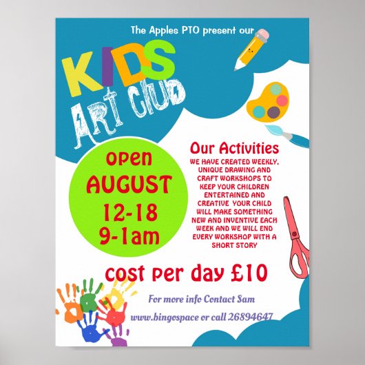 Poster Art club (Devant)