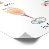 Poster Art Cocktail illustré pour décor de bar ou de cuis (Coin)