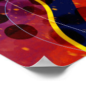 Poster Art coloré Abstrait (Coin)